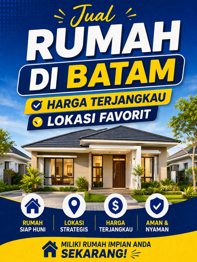 Jual Rumah di Batam Harga Terjangkau Lokasi Favorit